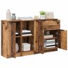 vidaXL Dressoir met lade 3 pcs Oud Hout Bewerkt hout