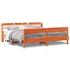 vidaXL Bedframe zonder matras massief grenenhout wasbruin 180x200 cm