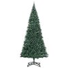 vidaXL Artificial Pre-lit Kerstboom met Ballenset Groen 500 cm PVC