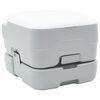 vidaXL Camping Toilet Grijs en Wit 41,5 x 36,5 x 30 cm Polyetheen