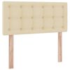 vidaXL Opbergbed met matras met matras Cr&egrave;me 90 x 190 cm Bewerkt hout
