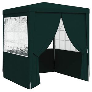 vidaXL Partytent met zijwanden professioneel 90 g/m&sup2; 2,5x2,5 m groen