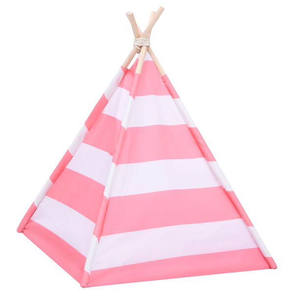 vidaXL Kattentipitent met tas streeppatroon 60x60x70 cm peachskin