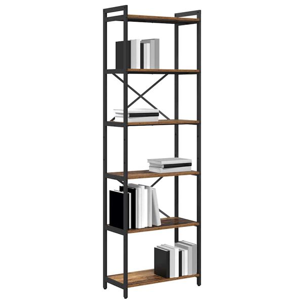 vidaXL Boekenkast Oud hout 40 x 30 x 85 cm Bewerkt hout