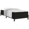 vidaXL Boxspringbed met matras Zwart 80 x 220 cm Stof