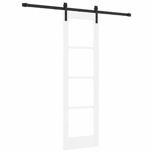 vidaXL Schuifdeur ORKDAL Wit en zwart 61 x 198,5 cm