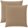 vidaXL Kussen met kussen HEERLEN 2 st Taupe Polyester