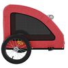 vidaXL Hondenfietstrailer oxford stof en ijzer rood