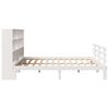 vidaXL Bed met boekenkast zonder matras grenenhout wit 180x200 cm
