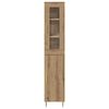 vidaXL Hoge kast 2 pcs Artisan Eiken Bewerkt hout