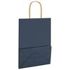 vidaXL Papieren zakjes 50 st met hengsels 21x11x28 cm blauw