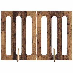 vidaXL Opvouwbaar huisdierhek 2 pcs Eikenhout 100,5 x 38 x 70 cm