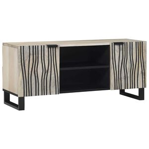 vidaXL TV Eenheden Wit 105 x 33 x 46 cm Bewerkt hout