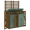 vidaXL Containerberging dubbel massief grenenhout honingbruin