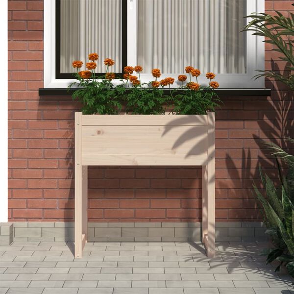 vidaXL Plantenbak 78x40x81 cm massief grenenhout