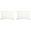 vidaXL Hoofdkussen 2 st 50 x 70 cm Bamboevezel Wit