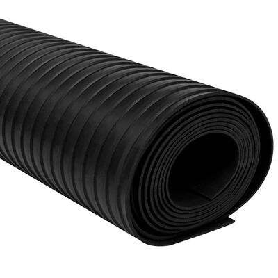 vidaXL Vloermat anti-slip 3 mm 1,5x2 m rubber brede ribbel