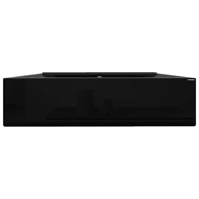 VidaXL Lavatório C/ Orifício De Torneira 60x46 Cm Cerâmica Preto Mate Mrkean 8720286037355