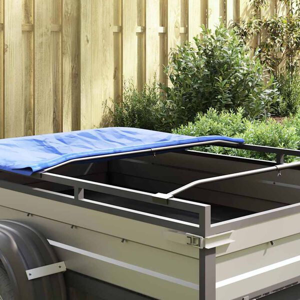 vidaXL geschikt voor vlak tarpaulin beugel 3 pcs Zilver 130-210 cm