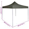 vidaXL Partytent Antraciet 200 x 200 x 315 cm Oxford Stof