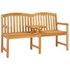 vidaXL Handgemaakte Rozenbank 150,5 x 60 x 95 cm Massief Teakhout