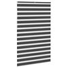 vidaXL Zebra rolgordijn 150x230 cm stofbreedte 145,9 cm zwart