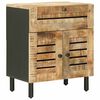 vidaXL Nachtkastje Naturel 50 x 33 x 60 cm Massief Mango Hout