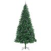 vidaXL Kunstkerstboom Groen 300 cm PVC en Metaal en Plastic
