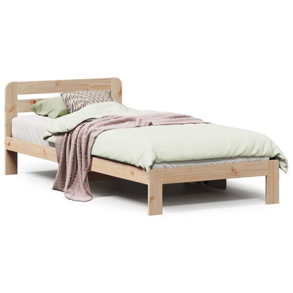 vidaXL Bedframe zonder matras massief grenenhout 90x200 cm