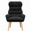 vidaXL Fauteuil Zwart 69 x 74 x 93 cm Sherpa Stof