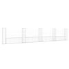 vidaXL Schanskorf U-vormig met 5 palen 500x20x100 cm ijzer