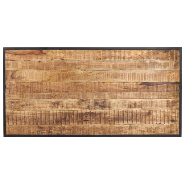 vidaXL Eettafel 140 cm ruw mangohout
