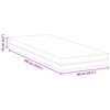 vidaXL Matras Wit en Grijs 90 x 190 cm Traagschuim