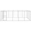 vidaXL Hondenkennel 24,2 m&sup2; gegalvaniseerd staal