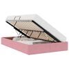 vidaXL Ottoman Bedframe met opslag Roze 120 x 200 cm Fluweel