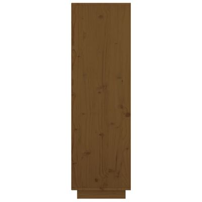 vidaXL Hoge kast 74x35x117 cm massief grenenhout honingbruin
