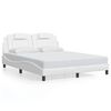 vidaXL Bedframe "Viana" zonder matras kunstleer wit 160x200 cm