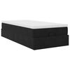 vidaXL Ottoman bed met matras 100x200 cm fluweel zwart