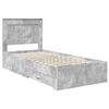 vidaXL Bedframe met lade met hoofdeinde met opslag Bewerkt hout