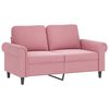 vidaXL 4-delige Loungeset met kussens fluweel roze
