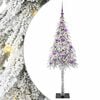 vidaXL Kerstboom Wit 150 cm PE en staal