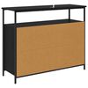 vidaXL Dressoir Zwart Eiken 100 x 35 x 80 cm Bewerkt hout