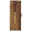 vidaXL Wandkast Oud Hout 34,5 x 34 x 90 cm Geengineerd Hout en Glas