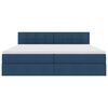 vidaXL Opbergbed met matras met matras Blauw 200 x 200 cm Bewerkt hout