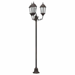 vidaXL Tuinverlichting 57 x 49 x 241 cm Aluminium en Glas