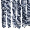 vidaXL Vliegengordijn 56x200 cm chenille blauw en wit