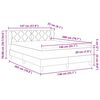 vidaXL Boxspringbed met matras Lichtgrijs 140 x 200 cm Stof