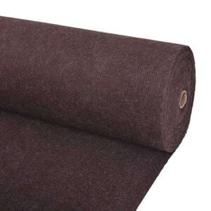 vidaXL Tapijt Bruin 1,2 x 20 m Polyester