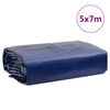 vidaXL Dekzeil 650 g/m&sup2; 5x7 m blauw