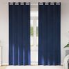 vidaXL Verduisterende gordijnen 2 pcs Donkerblauw 140 x 245 cm Fluweel